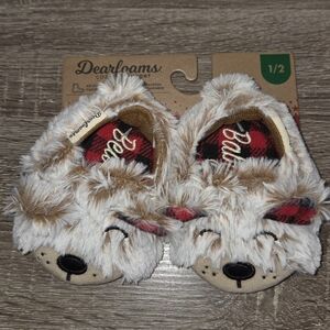 Dearfoams Bear Slippers for Infants
